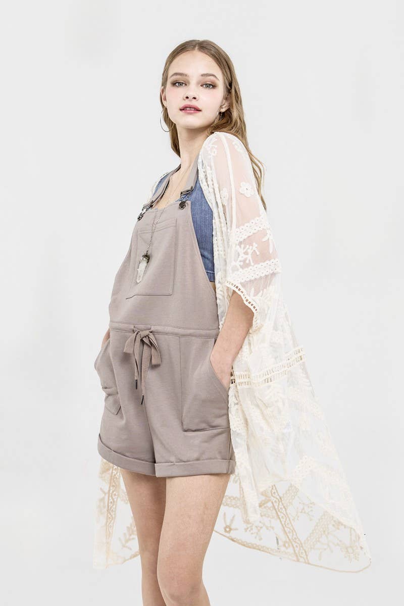 Embroidered Mesh Leaf Cocoon Cardigan| SM131